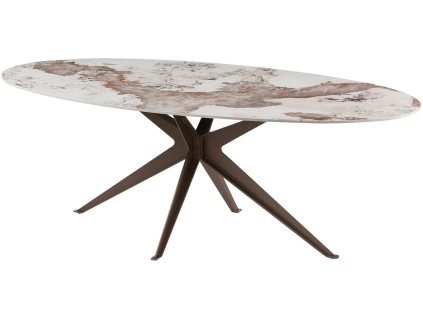 Designový oválný jídelní stůl
