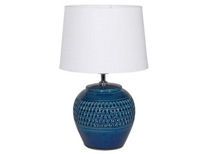 Luxusní stolní lampa s bílým stínidlem
