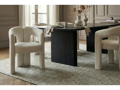 Stylová jídelní židle Archie creme white
